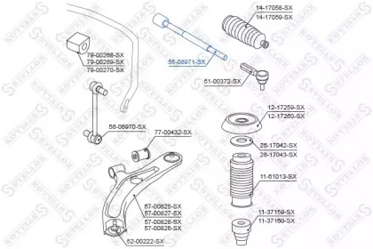 Шарнир STELLOX 55-06971-SX