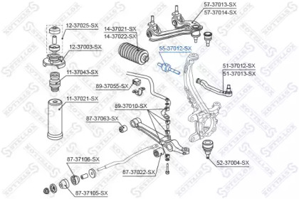 Шарнир STELLOX 55-37012-SX