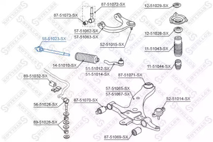 Шарнир STELLOX 55-51023-SX