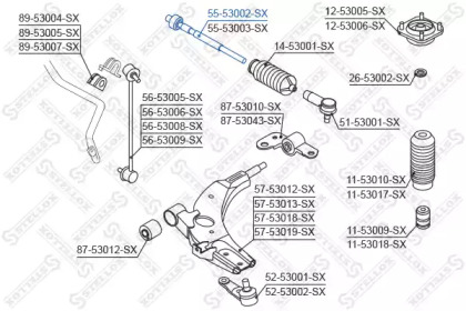 Шарнир STELLOX 55-53002-SX