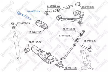 Шарнир STELLOX 55-98053-SX