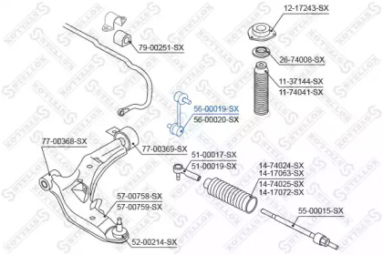 Стойка STELLOX 56-00019-SX