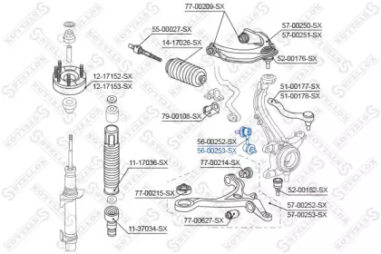 Стойка STELLOX 56-00253-SX