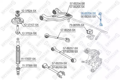 Стойка STELLOX 56-00254-SX