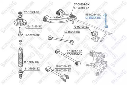 Стойка STELLOX 56-00255-SX