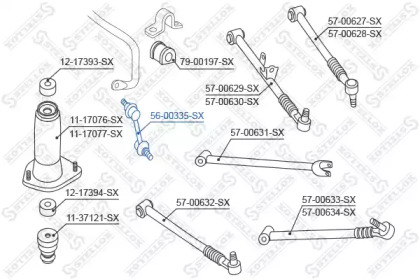 Стойка STELLOX 56-00335-SX