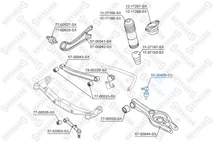 Стойка STELLOX 56-00409-SX