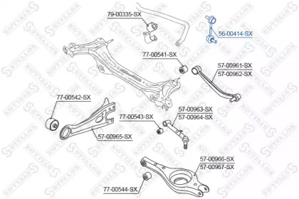 Стойка STELLOX 56-00414-SX