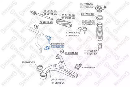 Стойка STELLOX 56-00420-SX