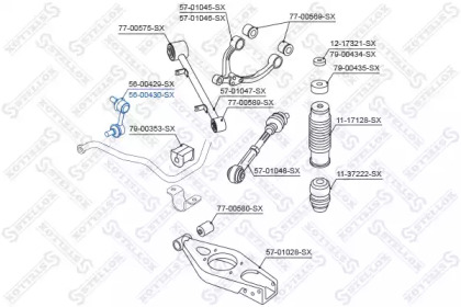 Стойка STELLOX 56-00430-SX