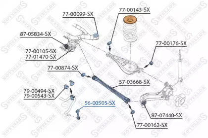 Стойка STELLOX 56-00505-SX