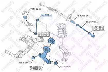 Стойка STELLOX 56-00631-SX