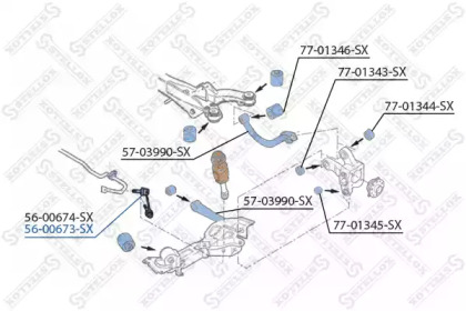 Стойка STELLOX 56-00673-SX