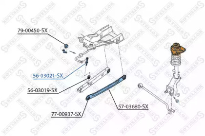 Стойка STELLOX 56-03021-SX