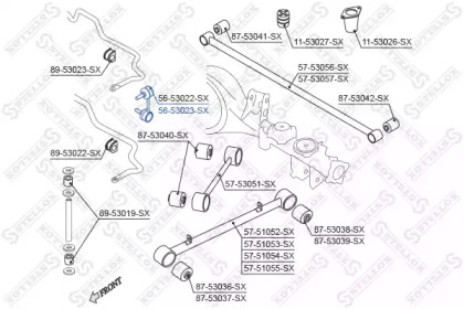 Стойка STELLOX 56-53023-SX