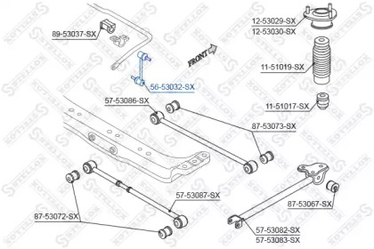 Стойка STELLOX 56-53032-SX