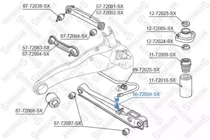 Стойка STELLOX 56-72004-SX