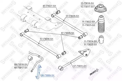 Стойка STELLOX 56-73009-SX