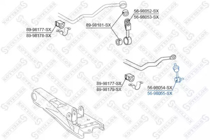 Стойка STELLOX 56-98055-SX