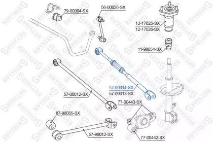 Рычаг независимой подвески колеса STELLOX 57-00014-SX