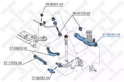 Рычаг независимой подвески колеса STELLOX 57-00185-SX