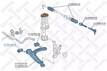 Подвеска STELLOX 57-03118-SX