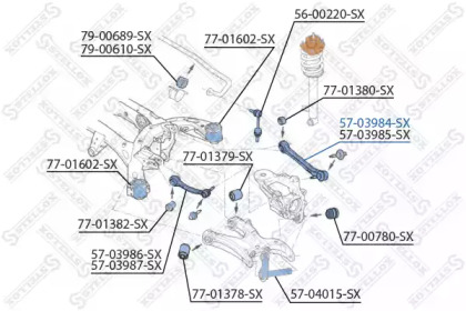 Рычаг независимой подвески колеса STELLOX 57-03984-SX