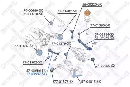 Рычаг независимой подвески колеса STELLOX 57-03987-SX