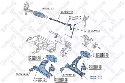 Рычаг независимой подвески колеса STELLOX 57-04613-SX