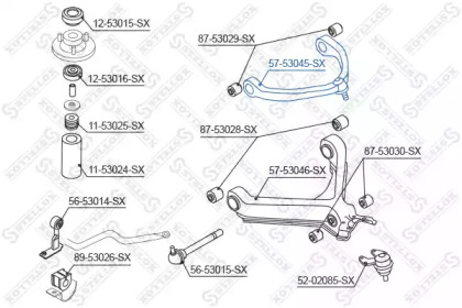 Рычаг независимой подвески колеса STELLOX 57-53045-SX