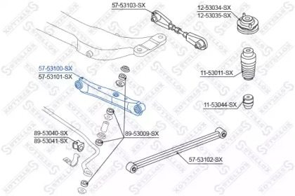 Рычаг независимой подвески колеса STELLOX 57-53100-SX