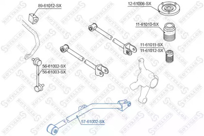 Рычаг независимой подвески колеса STELLOX 57-61002-SX