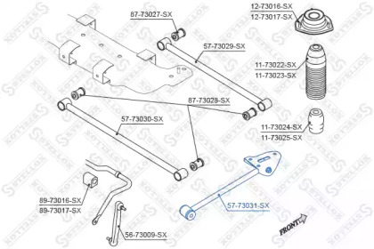 Рычаг независимой подвески колеса STELLOX 57-73031-SX