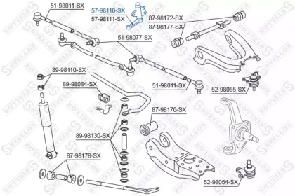 Рычаг STELLOX 57-98110-SX