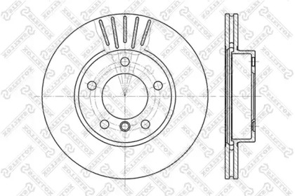 Тормозной диск STELLOX 6020-1521V-SX