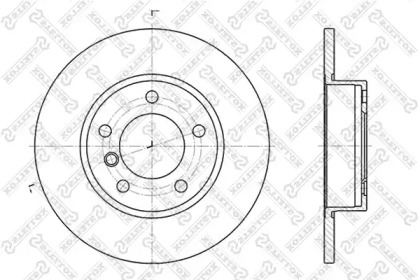 Тормозной диск STELLOX 6020-1524-SX