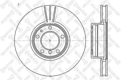 Тормозной диск STELLOX 6020-1544V-SX