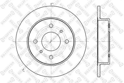 Тормозной диск STELLOX 6020-2229-SX