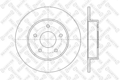 Тормозной диск STELLOX 6020-2257-SX