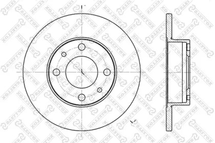 Тормозной диск STELLOX 6020-2302-SX