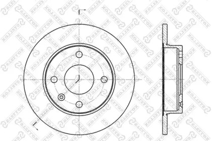 Тормозной диск STELLOX 6020-2526-SX