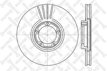Тормозной диск STELLOX 6020-2532V-SX