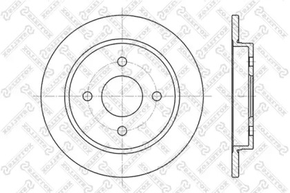 Тормозной диск STELLOX 6020-2536-SX