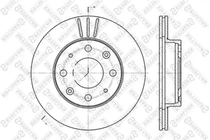 Тормозной диск STELLOX 6020-2605V-SX