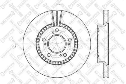 Тормозной диск STELLOX 6020-2622V-SX