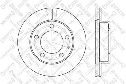 Тормозной диск STELLOX 6020-3227V-SX