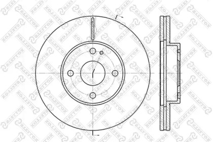 Тормозной диск STELLOX 6020-3230V-SX