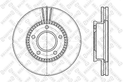 Тормозной диск STELLOX 6020-3243V-SX