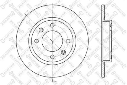 Тормозной диск STELLOX 6020-3716-SX