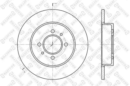 Тормозной диск STELLOX 6020-3914-SX